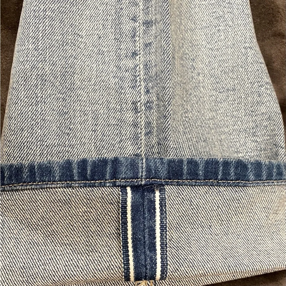 LEVI’S 501  ORIGINAL CROPPED WOMEN'S JEANS selvedge LMC snow diamond size 27/26 - Picture 9 of 13